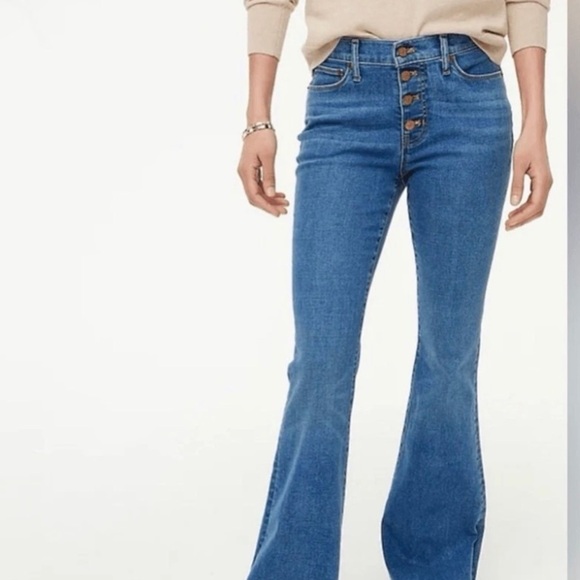 J. Crew Denim - J. Crew Full length Flare Jean jeans pants in Signature Stretch size 25”